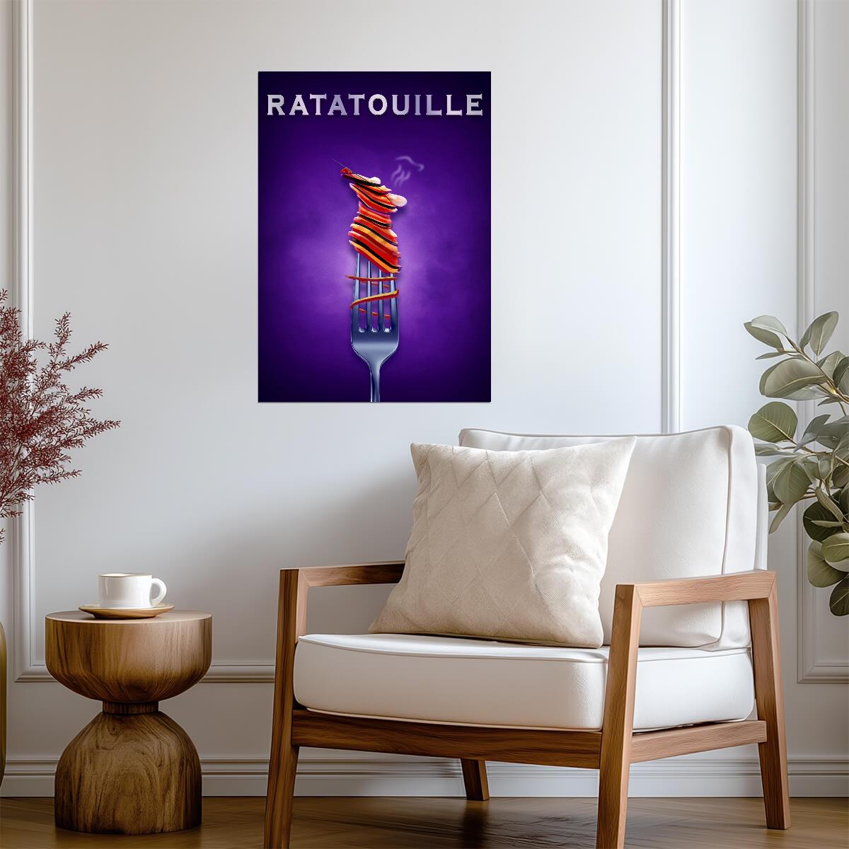 Ratatouille Movie Poster | Ratatouille on a Fork - Movies & TV Poster