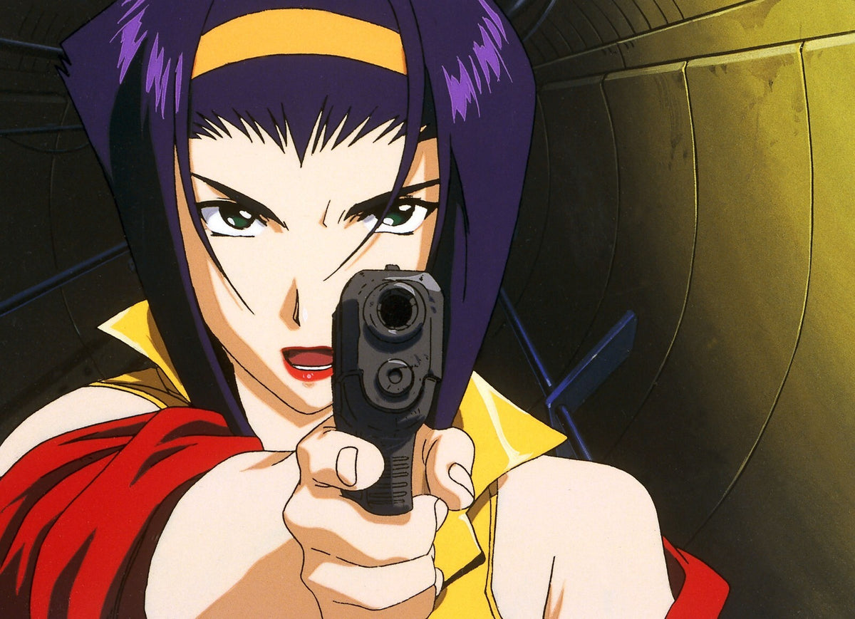 Cowboy Bebop Poster | Faye Valentine Aiming a Pistol - Anime Poster