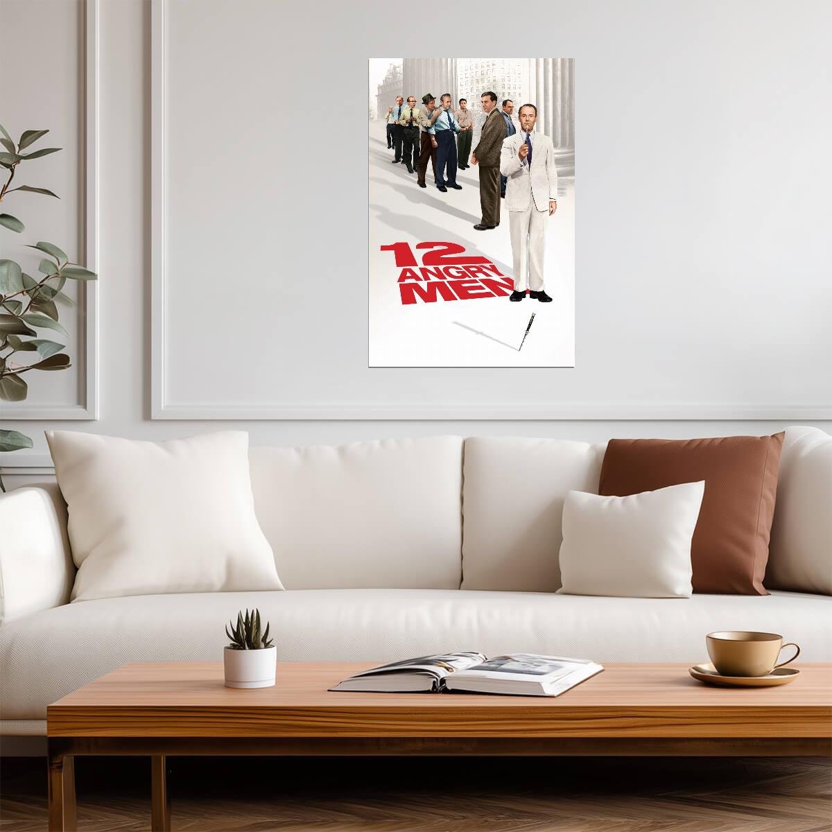 12 Angry Men Courthouse Poster | Jury Cast Print - Movies & TV Poster