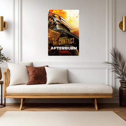 Afterburn 2025 Movie Poster | Olga Kurylenko in a Car Chase - Movies & TV Poster