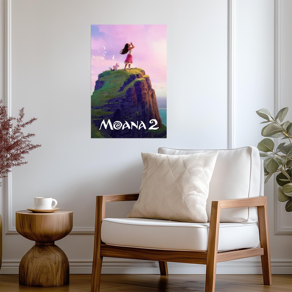 Moana 2 Movie Poster | Moana on the Cliff - Movies & TV Poster