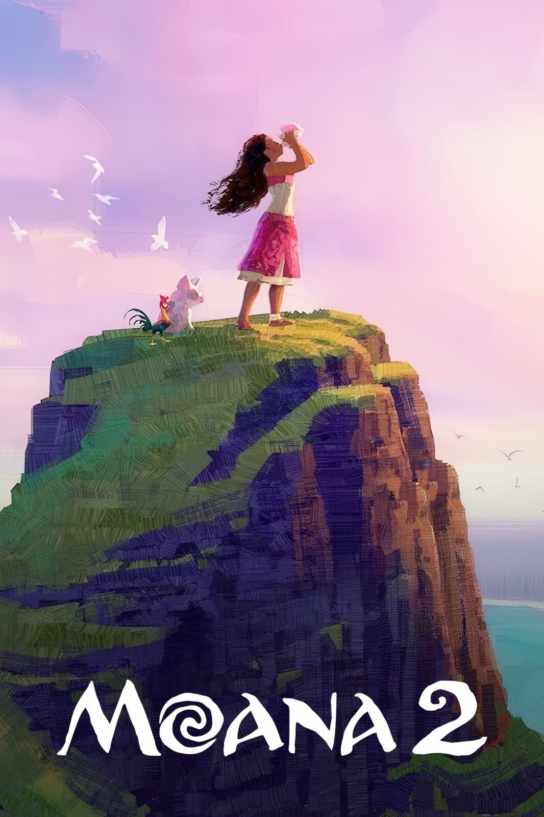 Moana 2 Movie Poster | Moana on the Cliff - Movies & TV Poster