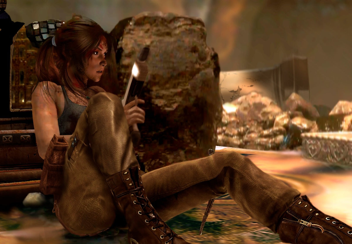 Tomb Raider 2018 Movie Poster | Alicia Vikander as Lara Croft by Candlelight - Movies & TV Poster