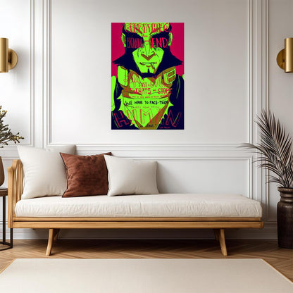 Cowboy Bebop Poster | Jet Black | Everything Has a Beginning - Anime Poster