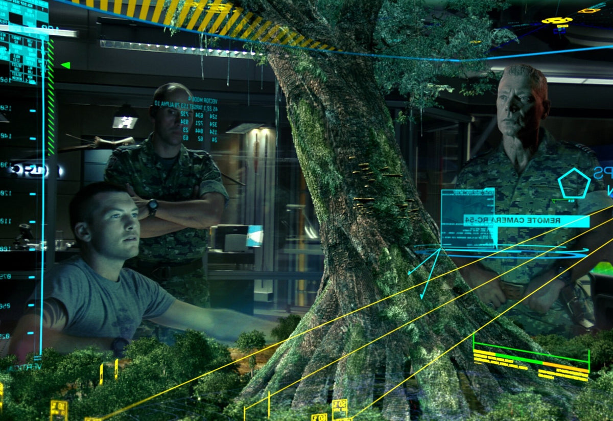 Avatar 2009 Movie Poster | Humans Studying the Hometree - Movies & TV Poster