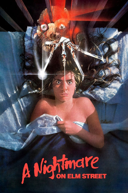 A Nightmare on Elm Street Poster | Nancy in Bed | Illustrated Horror Movie Print - Movies & TV Poster
