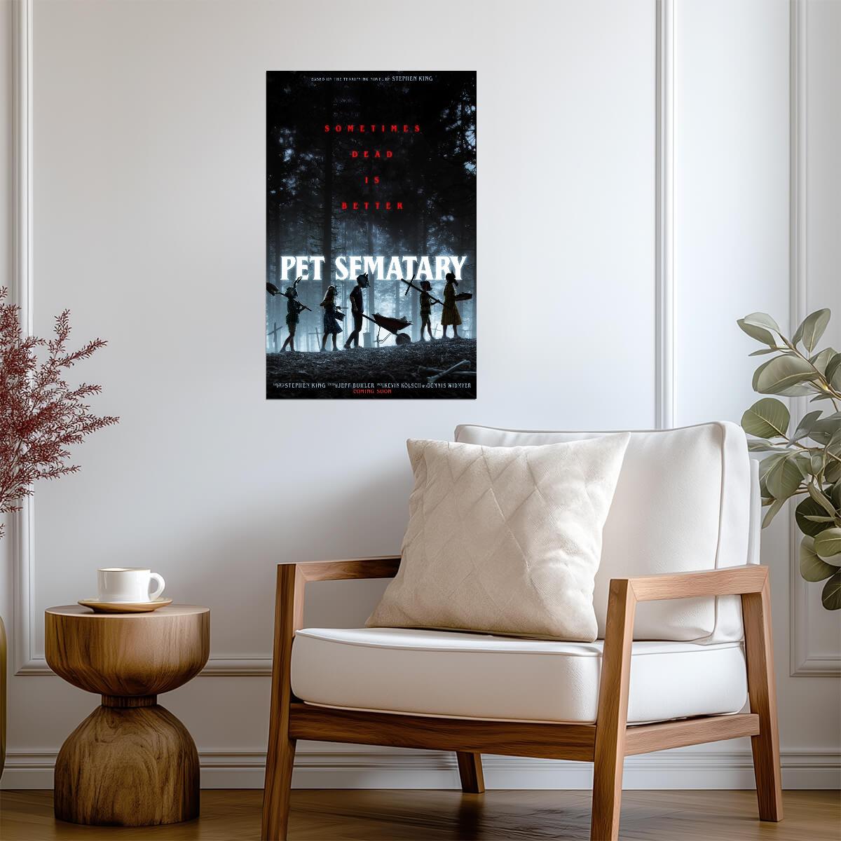 Pet Sematary 2019 Movie Poster | Children in Animal Masks Walking Through the Forest - Movies & TV Poster
