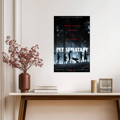 Pet Sematary 2019 Movie Poster | Children in Animal Masks Walking Through the Forest - Movies & TV Poster