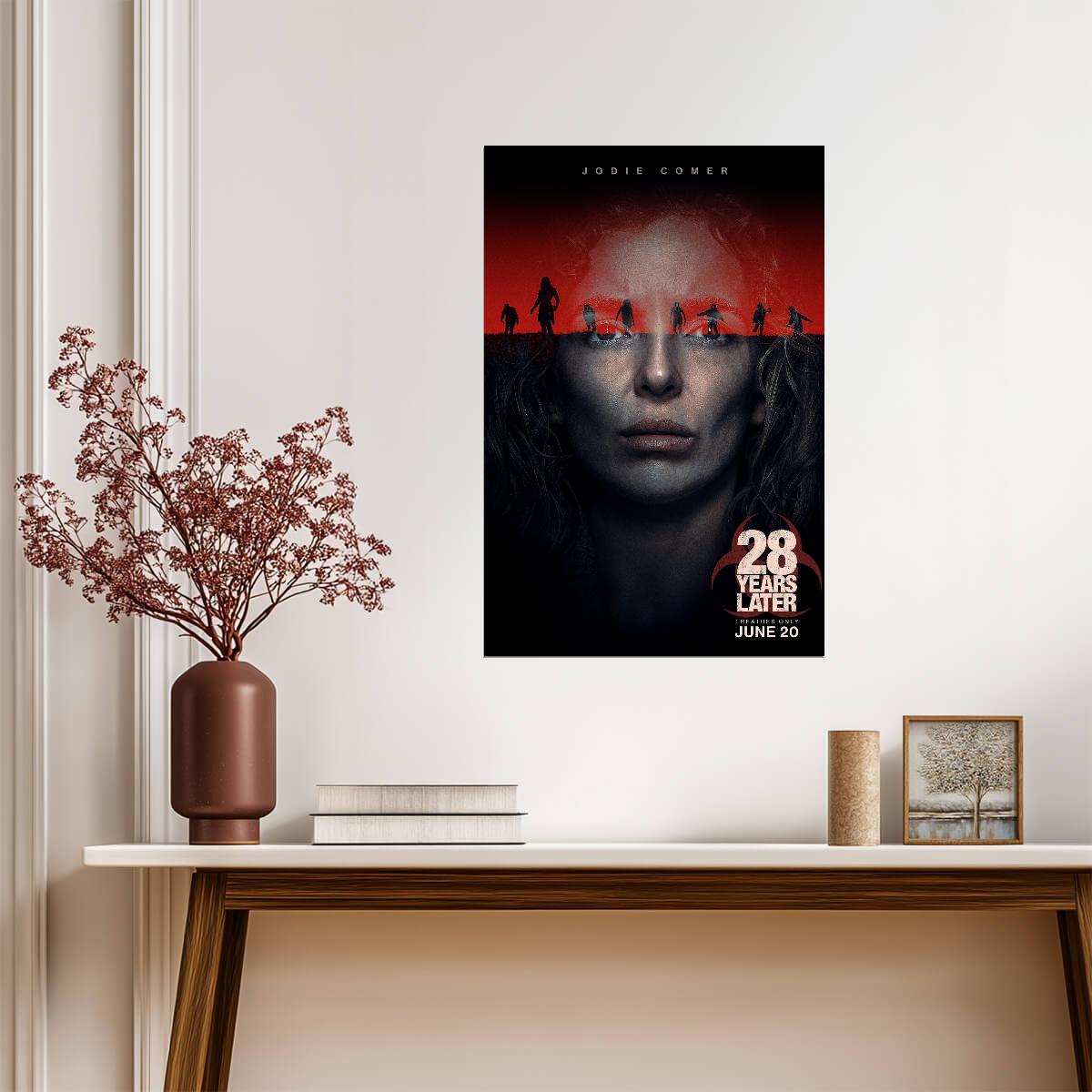28 Years Later Poster | Jodie Comer as Isla | Horror Movie Portrait - Movies & TV Poster