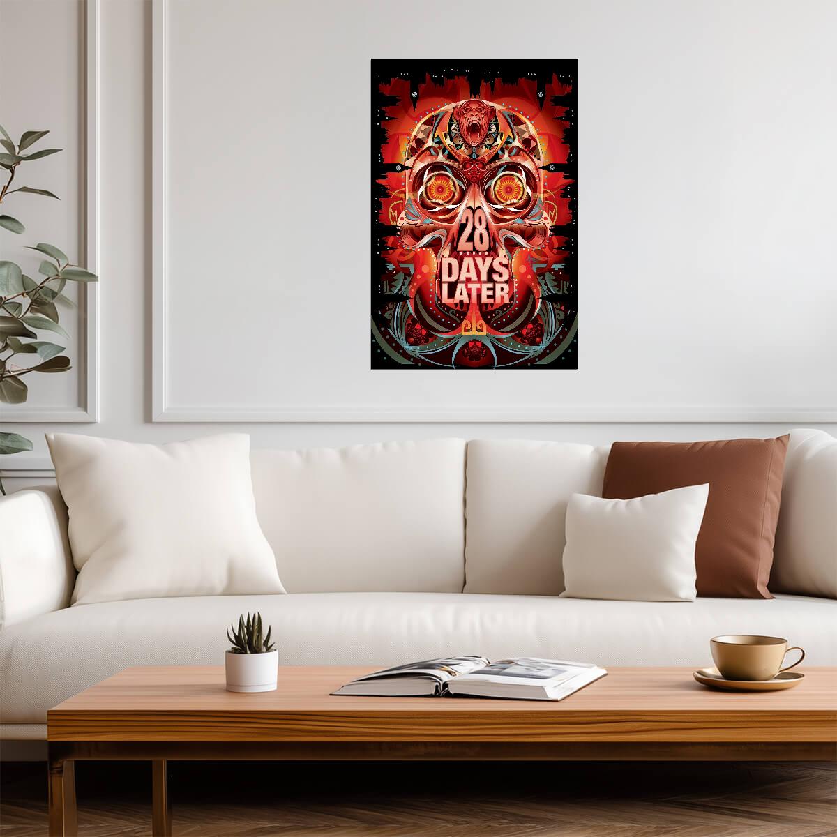 28 Days Later Poster | Screaming Monkey Horror Art Print - Movies & TV Poster
