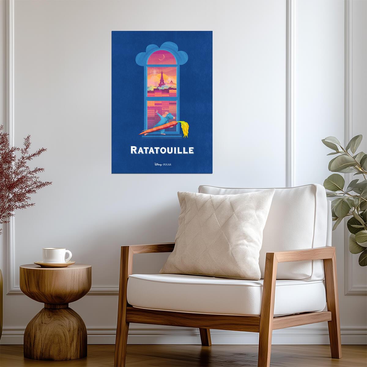 Ratatouille Movie Poster | Remy at the Paris Window - Movies & TV Poster