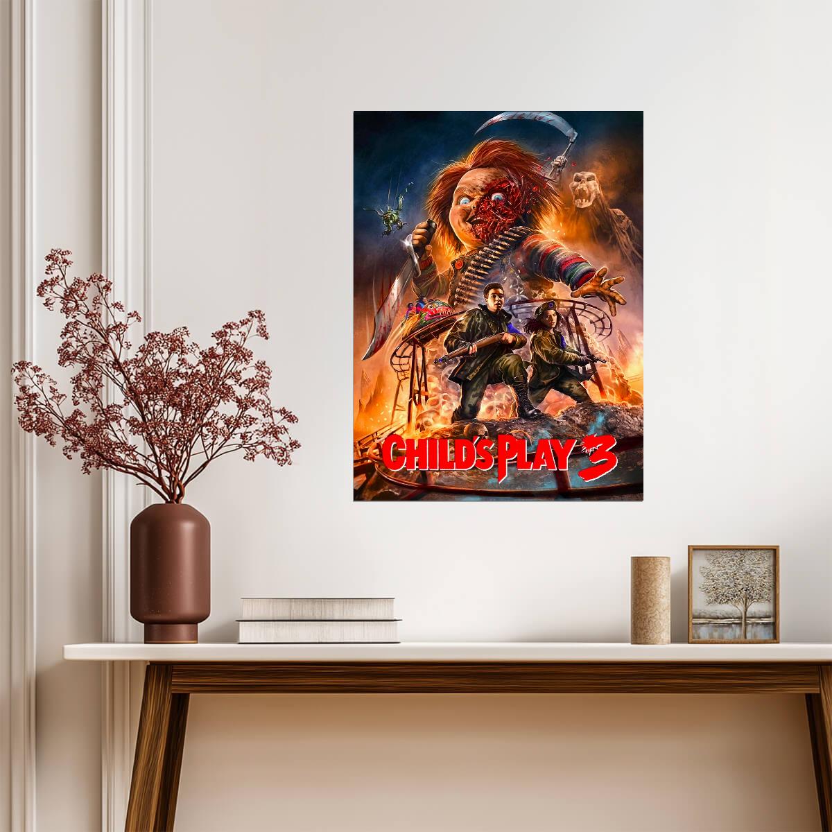 Child's Play 3 Movie Poster | Chucky and the Military Academy - Movies & TV Poster