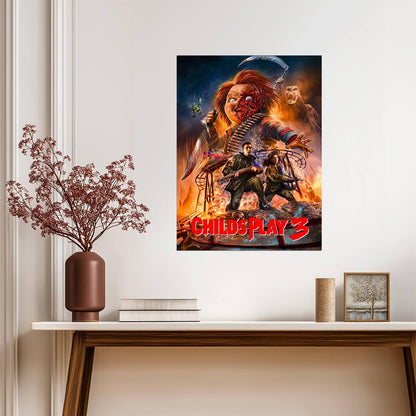 Child's Play 3 Movie Poster | Chucky and the Military Academy - Movies & TV Poster