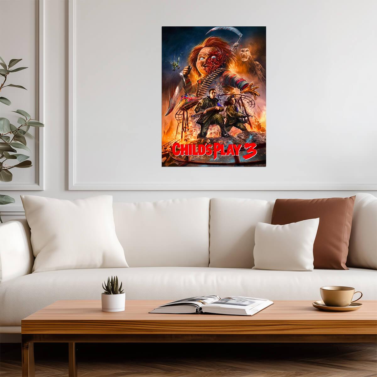 Child's Play 3 Movie Poster | Chucky and the Military Academy - Movies & TV Poster