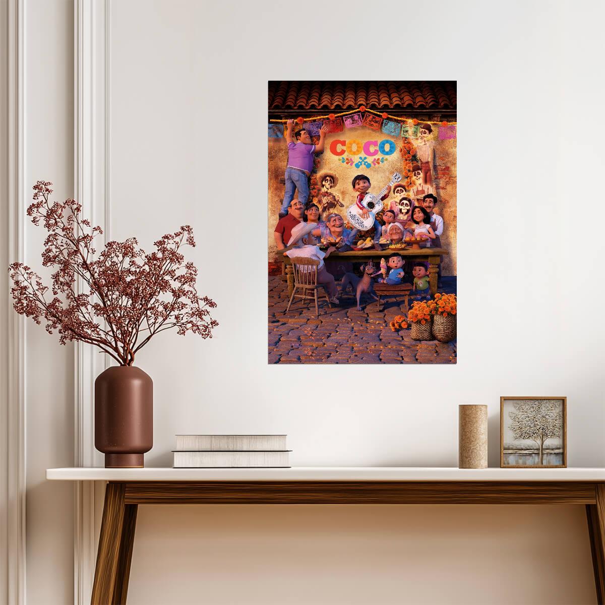Coco 2017 Movie Poster | Rivera Family Courtyard - Movies & TV Poster