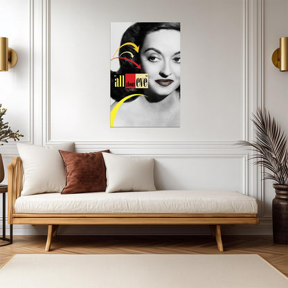 All About Eve 1950 Movie Poster | Bette Davis Portrait Print - Movies & TV Poster