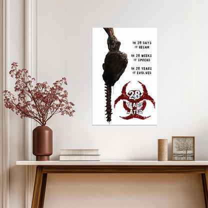 28 Years Later Poster | Severed Head and Biohazard Horror Art - Movies & TV Poster