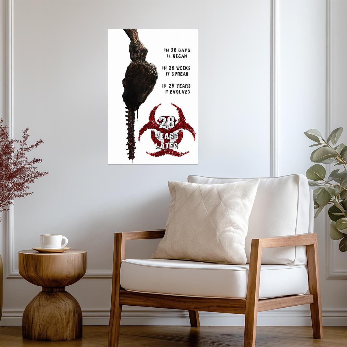 28 Years Later Poster | Severed Head and Biohazard Horror Art - Movies & TV Poster