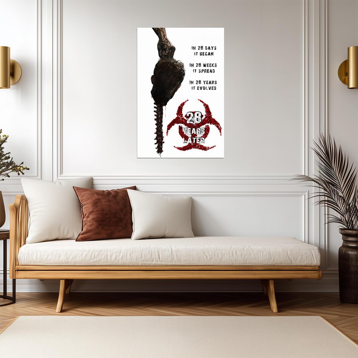 28 Years Later Poster | Severed Head and Biohazard Horror Art - Movies & TV Poster