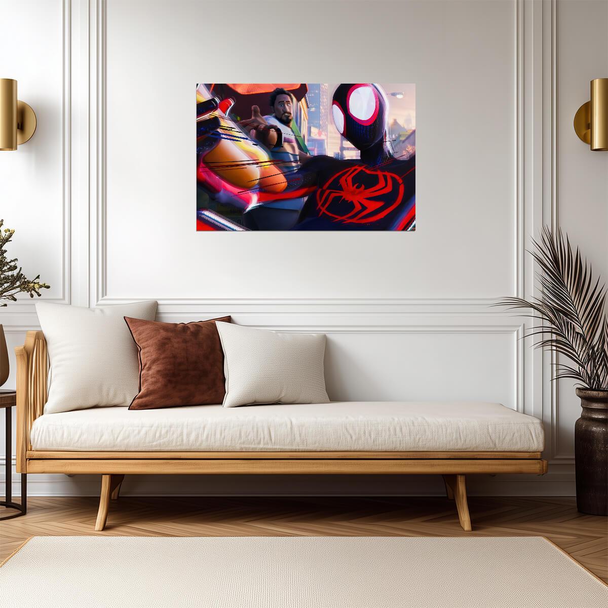 Spider-Man Across the Spider-Verse Movie Poster | Miles with Miguel and Jessica Drew - Movies & TV Poster