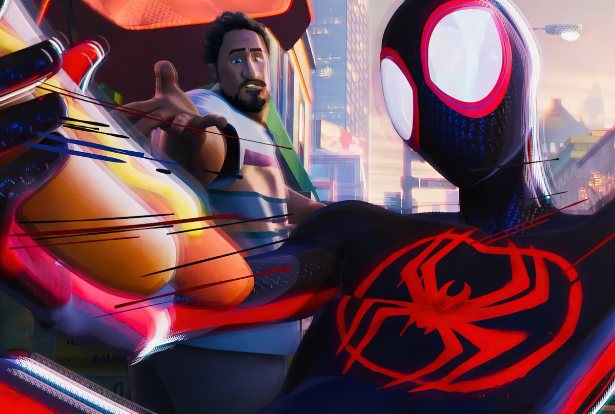Spider-Man Across the Spider-Verse Movie Poster | Miles with Miguel and Jessica Drew - Movies & TV Poster
