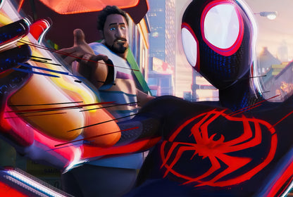 Spider-Man Across the Spider-Verse Movie Poster | Miles with Miguel and Jessica Drew - Movies & TV Poster