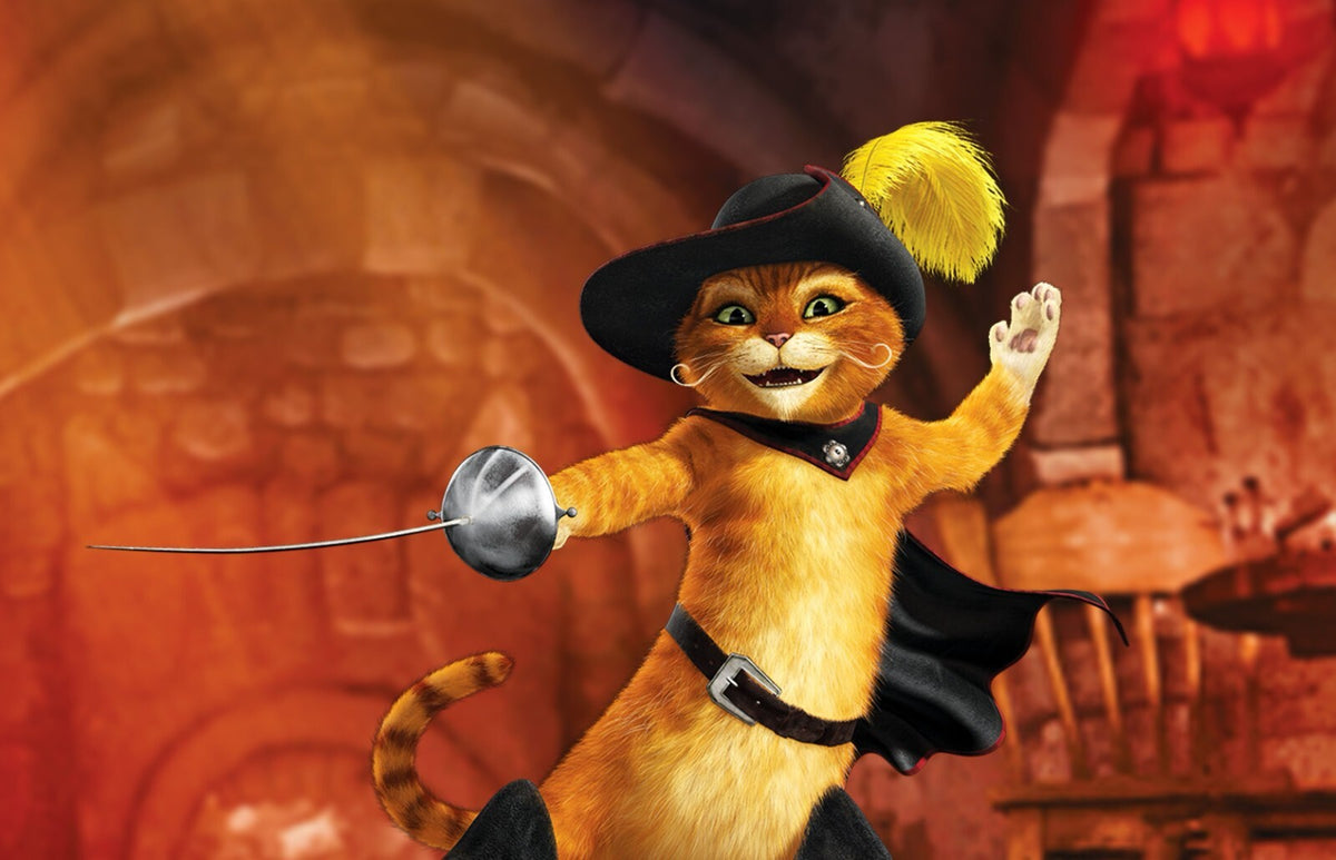 Puss in Boots 2011 Movie Poster | Puss with His Rapier - Movies & TV Poster