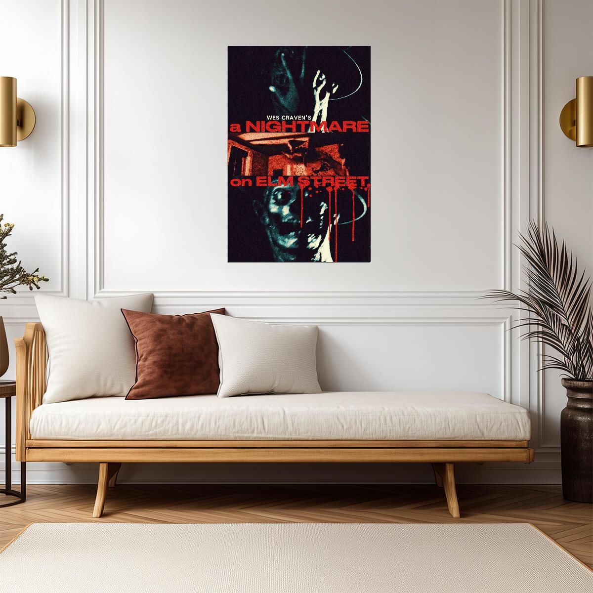 A Nightmare on Elm Street Poster | Nancy and Glove Horror Collage - Movies & TV Poster
