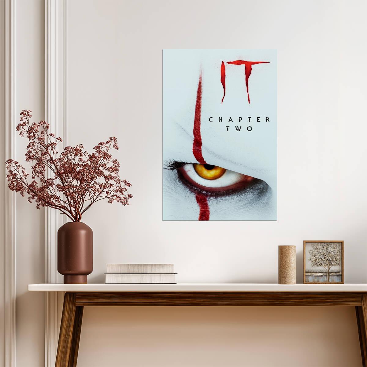 IT Chapter Two Movie Poster | Pennywise Eye Close-Up - Movies & TV Poster