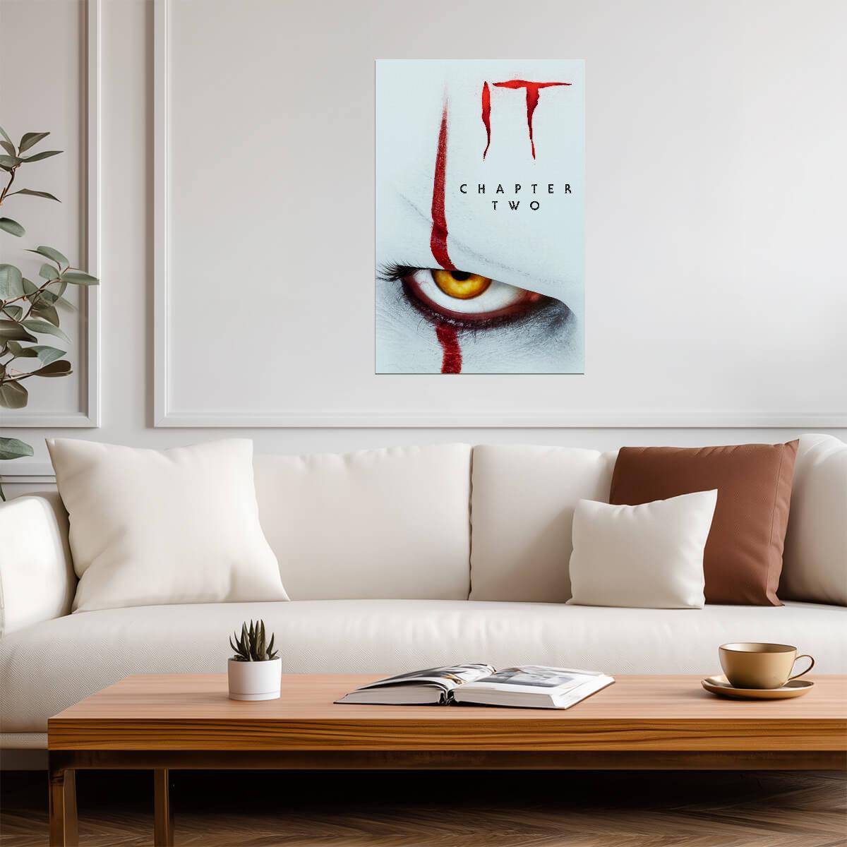 IT Chapter Two Movie Poster | Pennywise Eye Close-Up - Movies & TV Poster