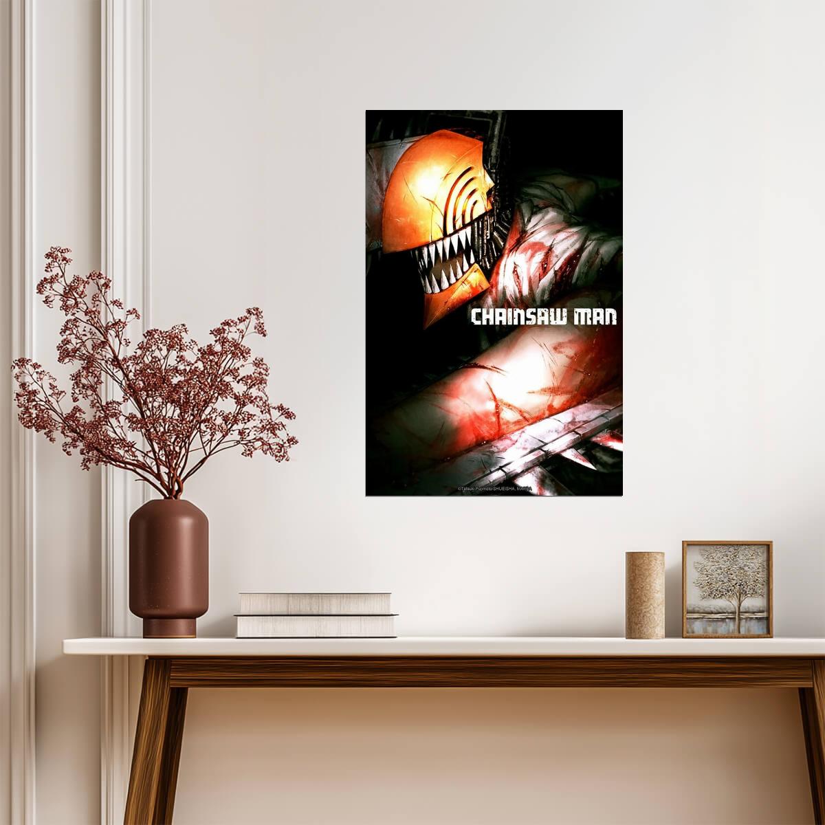 Chainsaw Man Anime Poster | Denji in Chainsaw Form - Anime Poster