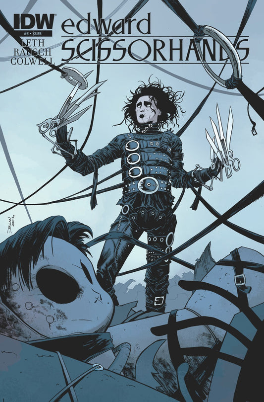 Edward Scissorhands Poster | Comic Cover with Edward and Megs in the Woods - Graphic & Art Poster