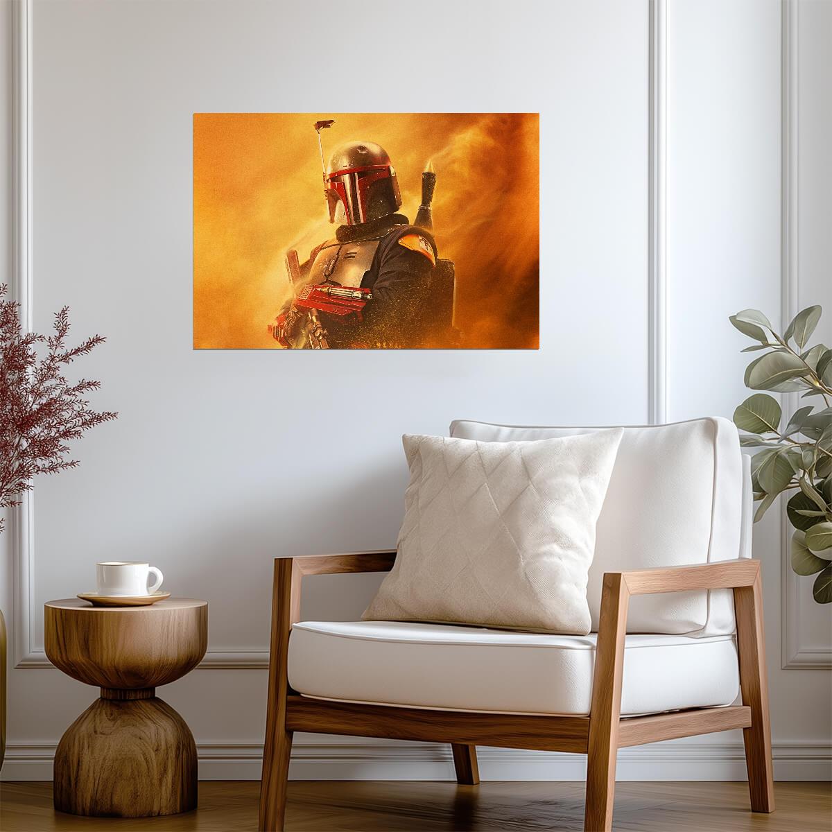 The Book of Boba Fett TV Series Poster | Boba Fett in Orange Desert Light - Movies & TV Poster