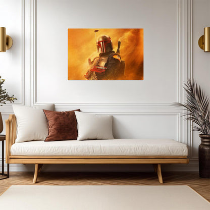 The Book of Boba Fett TV Series Poster | Boba Fett in Orange Desert Light - Movies & TV Poster