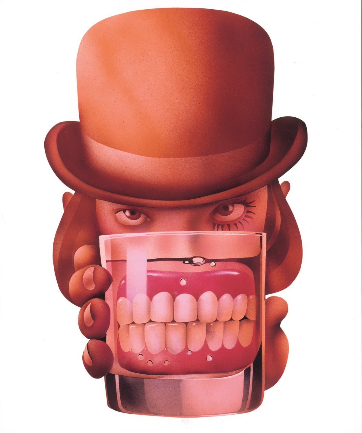 A Clockwork Orange Poster | Alex with a Glass Cartoon Illustration - Movies & TV Poster