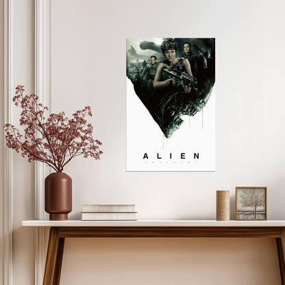 Alien Covenant Movie Poster | Katherine Waterston as Daniels | Cast Collage - Movies & TV Poster