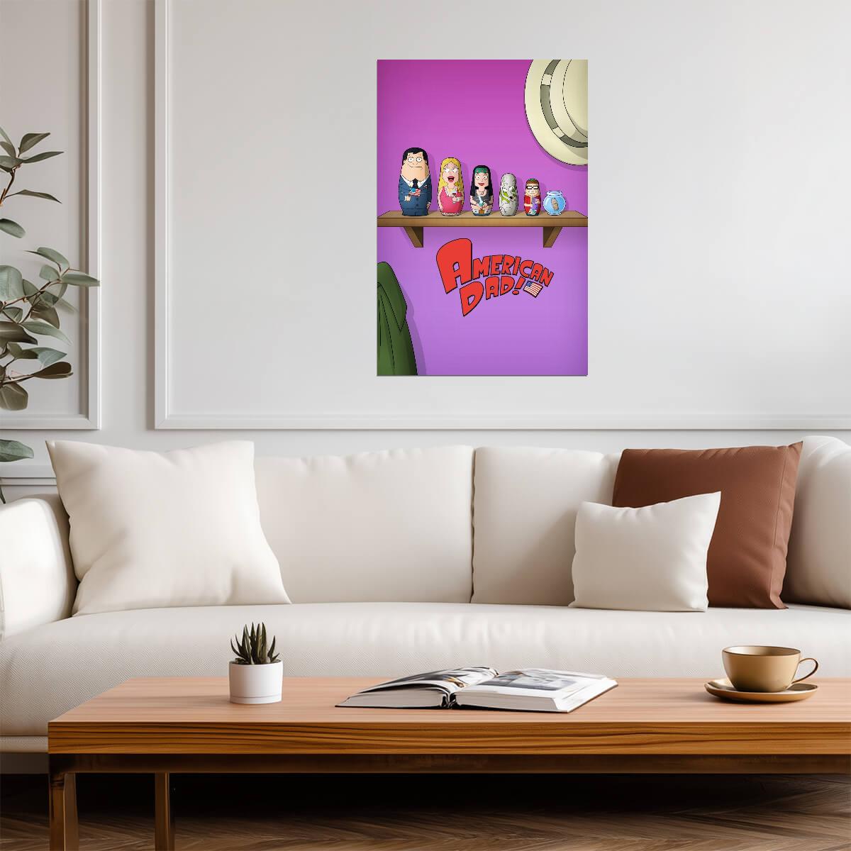 American Dad Poster | Smith Family Nesting Dolls - Movies & TV Poster
