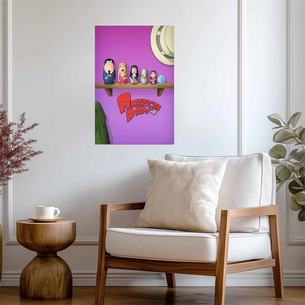 American Dad Poster | Smith Family Nesting Dolls - Movies & TV Poster