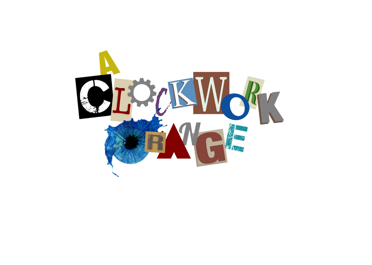 A Clockwork Orange Poster | Cutout Lettering Typography Print - Movies & TV Poster