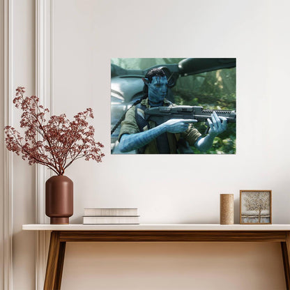 Avatar 2009 Movie Poster | Jake Sully with Rifle - Movies & TV Poster