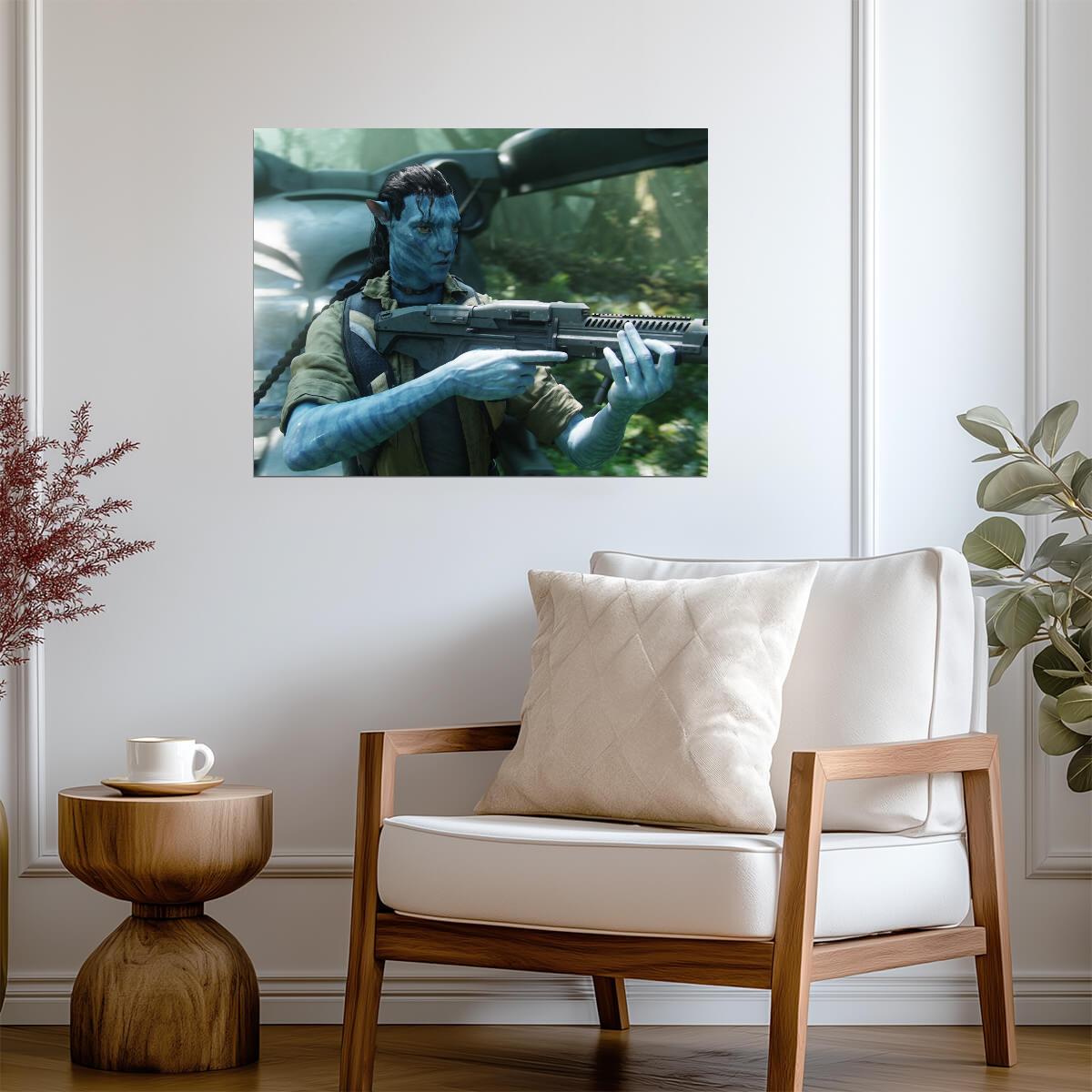 Avatar 2009 Movie Poster | Jake Sully with Rifle - Movies & TV Poster