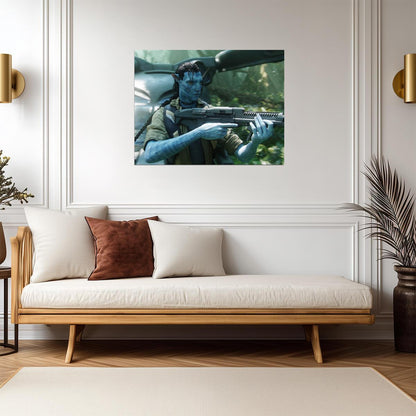 Avatar 2009 Movie Poster | Jake Sully with Rifle - Movies & TV Poster