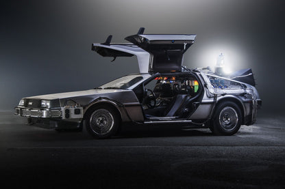 Back to the Future Movie Poster | Open-Wing DeLorean on Black - Movies & TV Poster