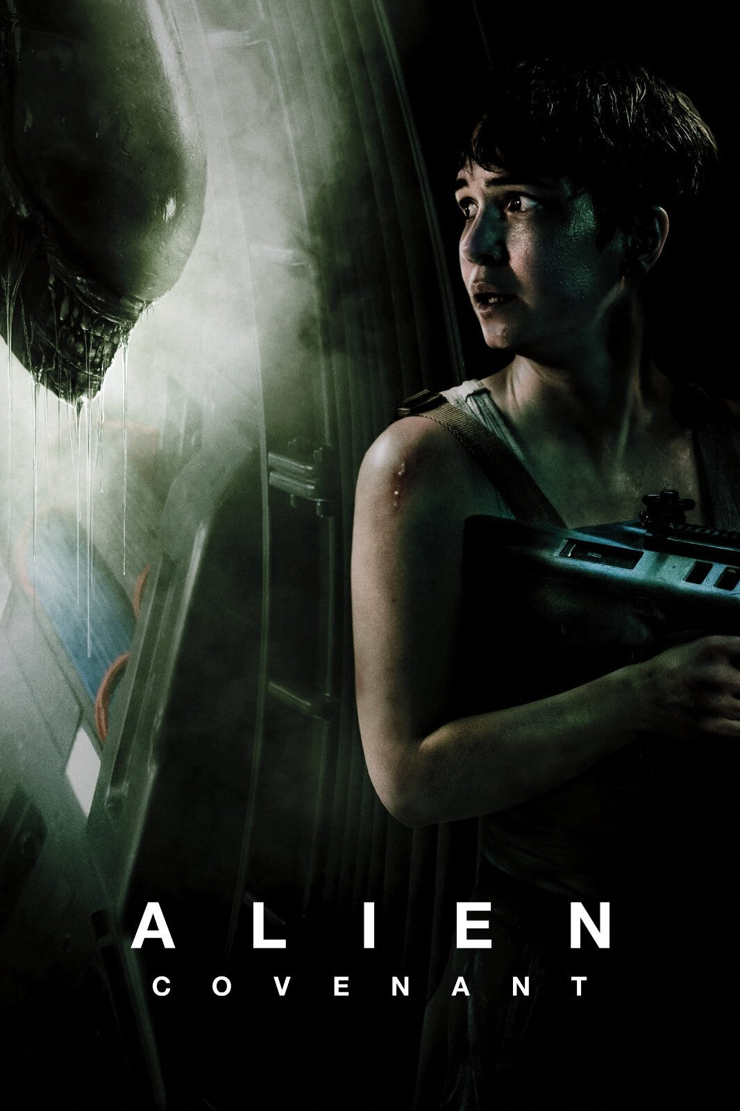 Alien Covenant Horror Movie Poster | Daniels and Xenomorph - Movies & TV Poster