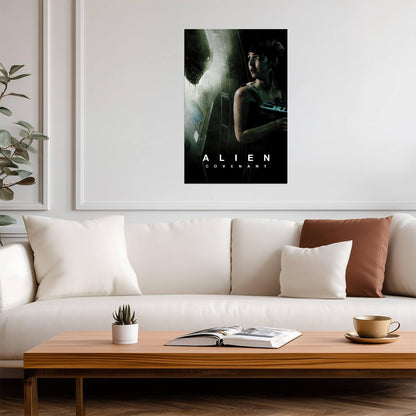 Alien Covenant Horror Movie Poster | Daniels and Xenomorph - Movies & TV Poster