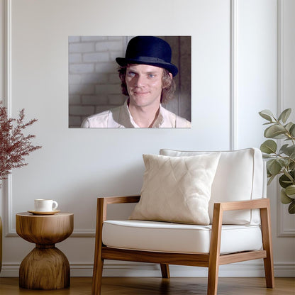 A Clockwork Orange Poster | Malcolm McDowell as Alex | Movie Portrait Print - Movies & TV Poster