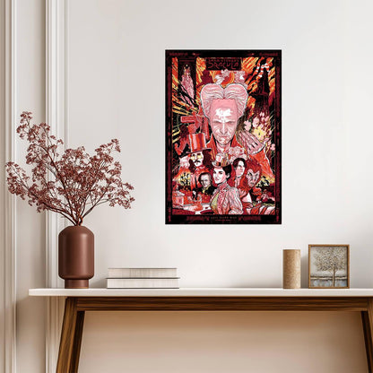 Bram Stoker's Dracula 1992 Movie Poster | Red and Black Cast Illustration - Movies & TV Poster
