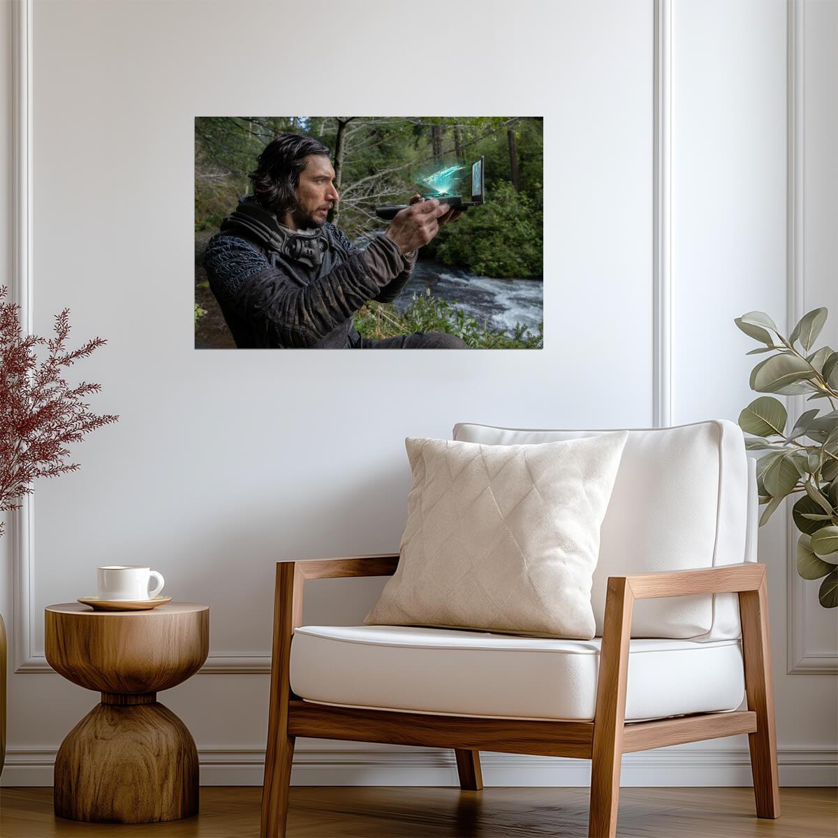 65 Movie Poster | Adam Driver with a Rifle in the Forest - Movies & TV Poster
