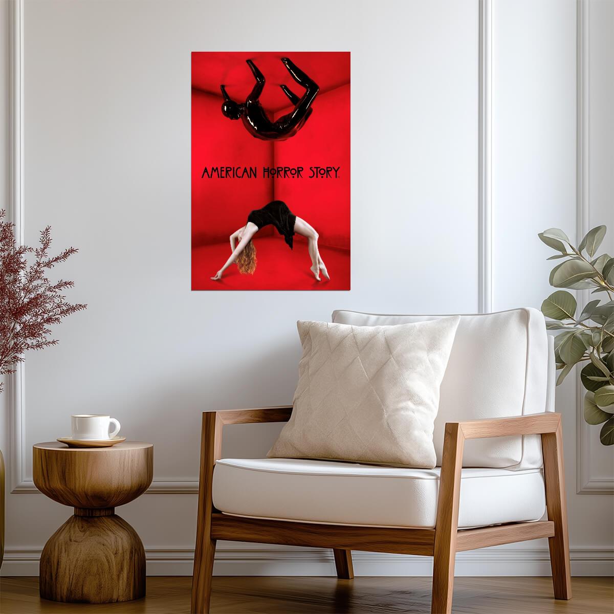 American Horror Story Murder House Poster | Rubber Man in a Red Room - Movies & TV Poster