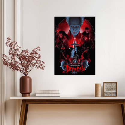 Bram Stoker's Dracula 1992 Movie Poster | Vampire and Cast Illustration - Movies & TV Poster